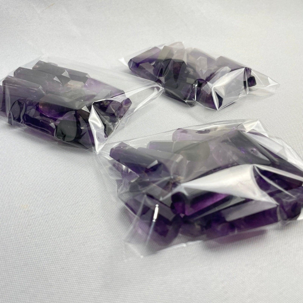 20 PIECE OF MINI AMETHYST TOWER - Amezoni Crystals Wholesale