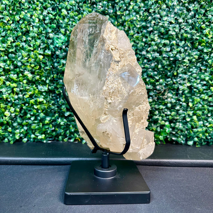 Semi Polished Elestial Citrine w/ Stand