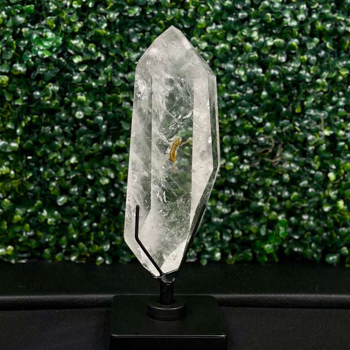 Lemurian Hematite Point w/ Stand