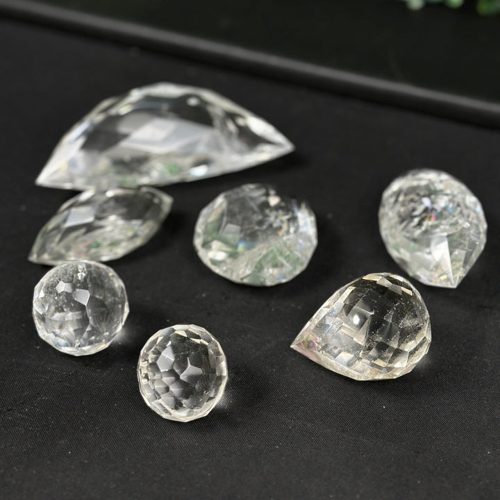 HQ Faceted Lemurian Quartz Lot