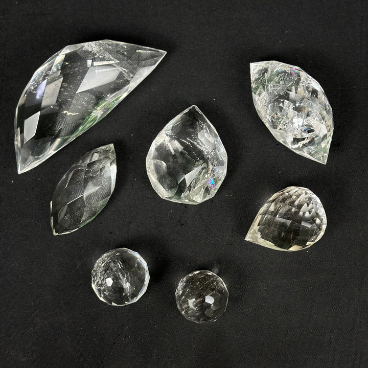 HQ Faceted Lemurian Quartz Lot