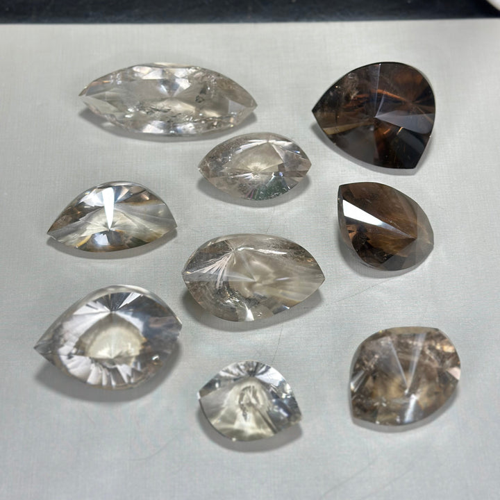 HQ Faceted Smoky Lemurian Lot