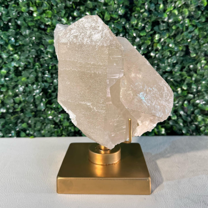 Raw Citrine w/ Spinning Stand