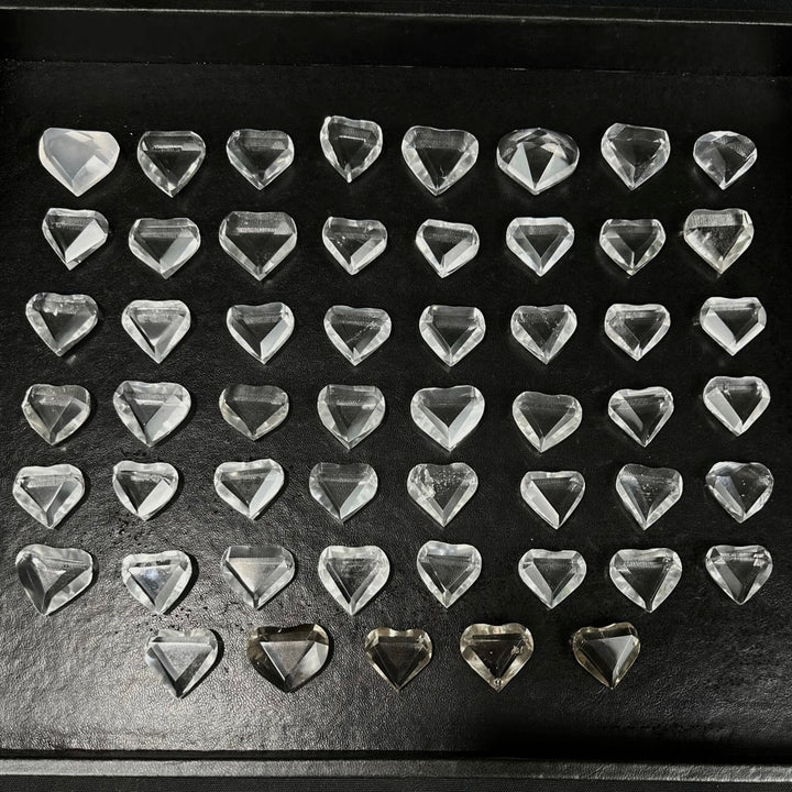 Mini Faceted Hearts for Jewellery - Wholesale