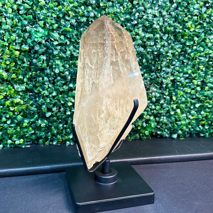Semi Polished Elestial Citrine w/ Stand