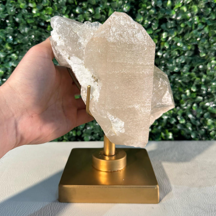 Raw Citrine w/ Spinning Stand