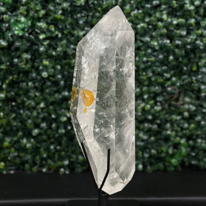 Lemurian Hematite Point w/ Stand