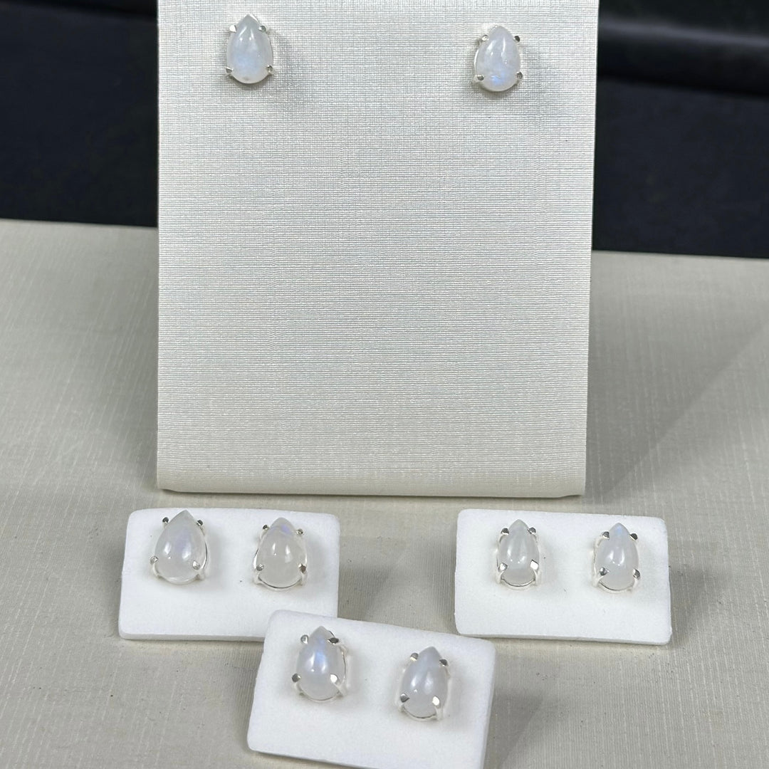 Moon Stone Earrings 925 Silver