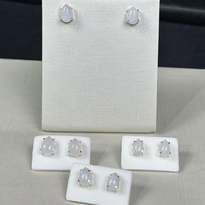 Moon Stone Earrings 925 Silver