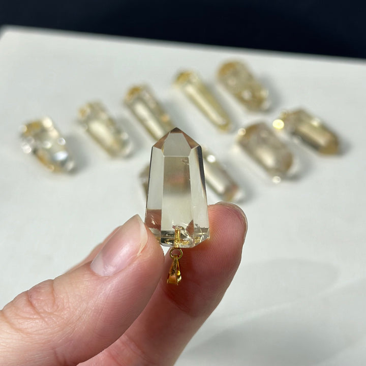 HQ Citrine Towers Pendants - 10 pcs Lot