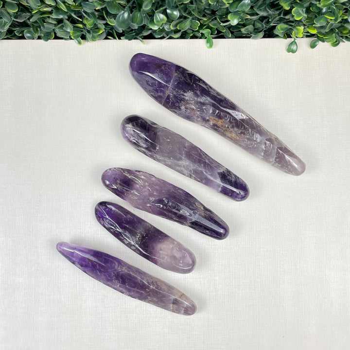 BULK POLISHED AMETHYST WAND - Amezoni Crystals Wholesale