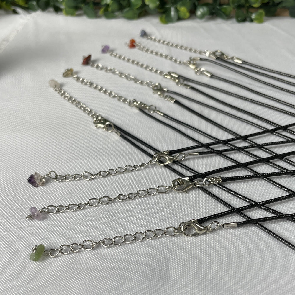 NECKLACE 7 CHAKRAS SELENITE PENDANT WHOLESALE - Amezoni Crystals Wholesale