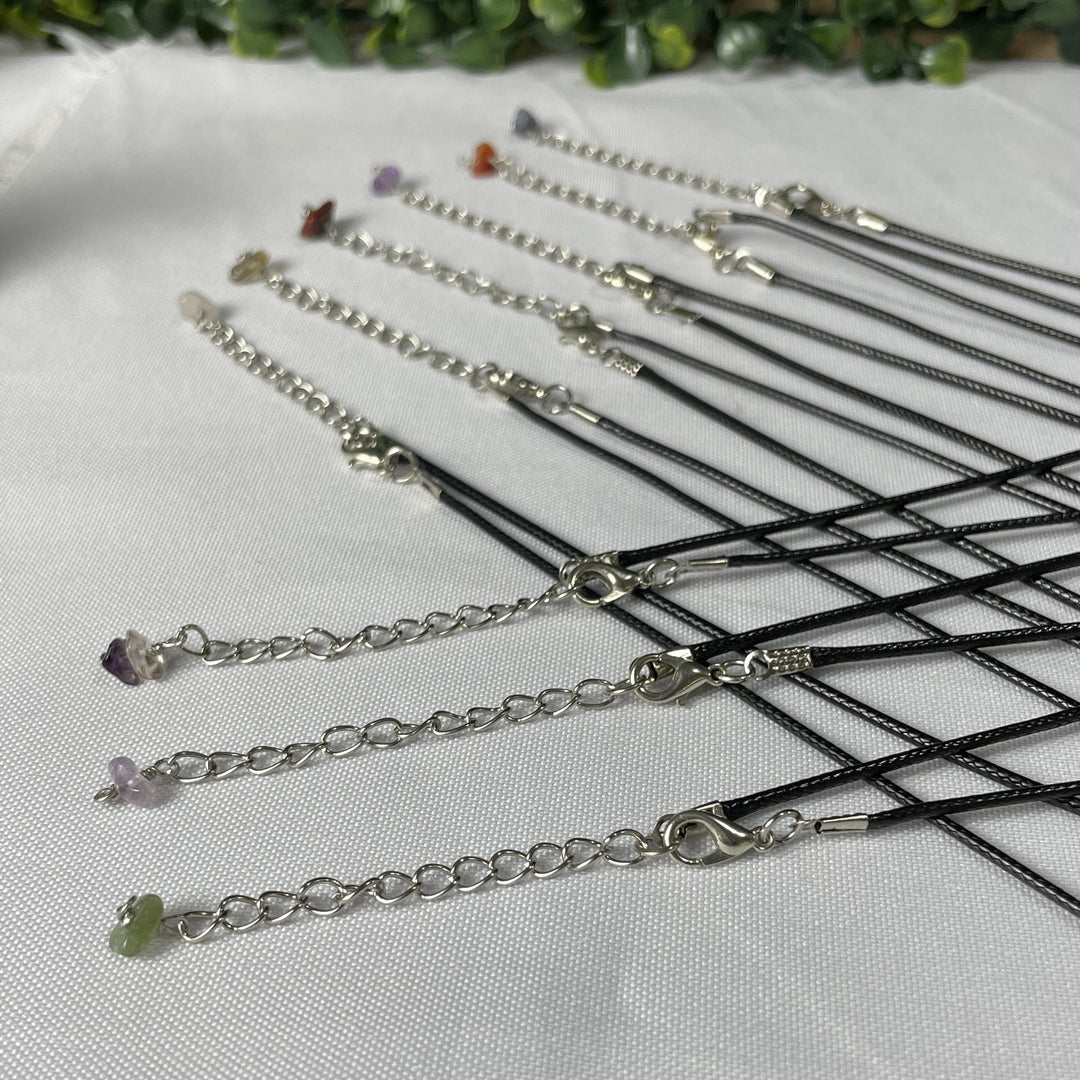 NECKLACE 7 CHAKRAS SELENITE PENDANT WHOLESALE - Amezoni Crystals Wholesale