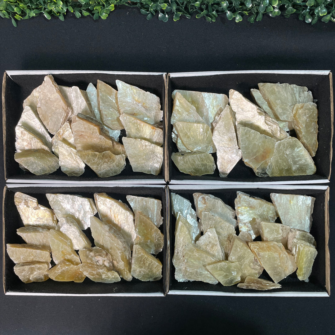 GOLDEN MICA SLICES ARROWS WHOLESALE - Amezoni Crystals Wholesale