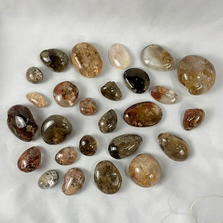 INCLUSION QUARTZ POLISHED LENS WHOLESALE - Amezoni Crystals Wholesale