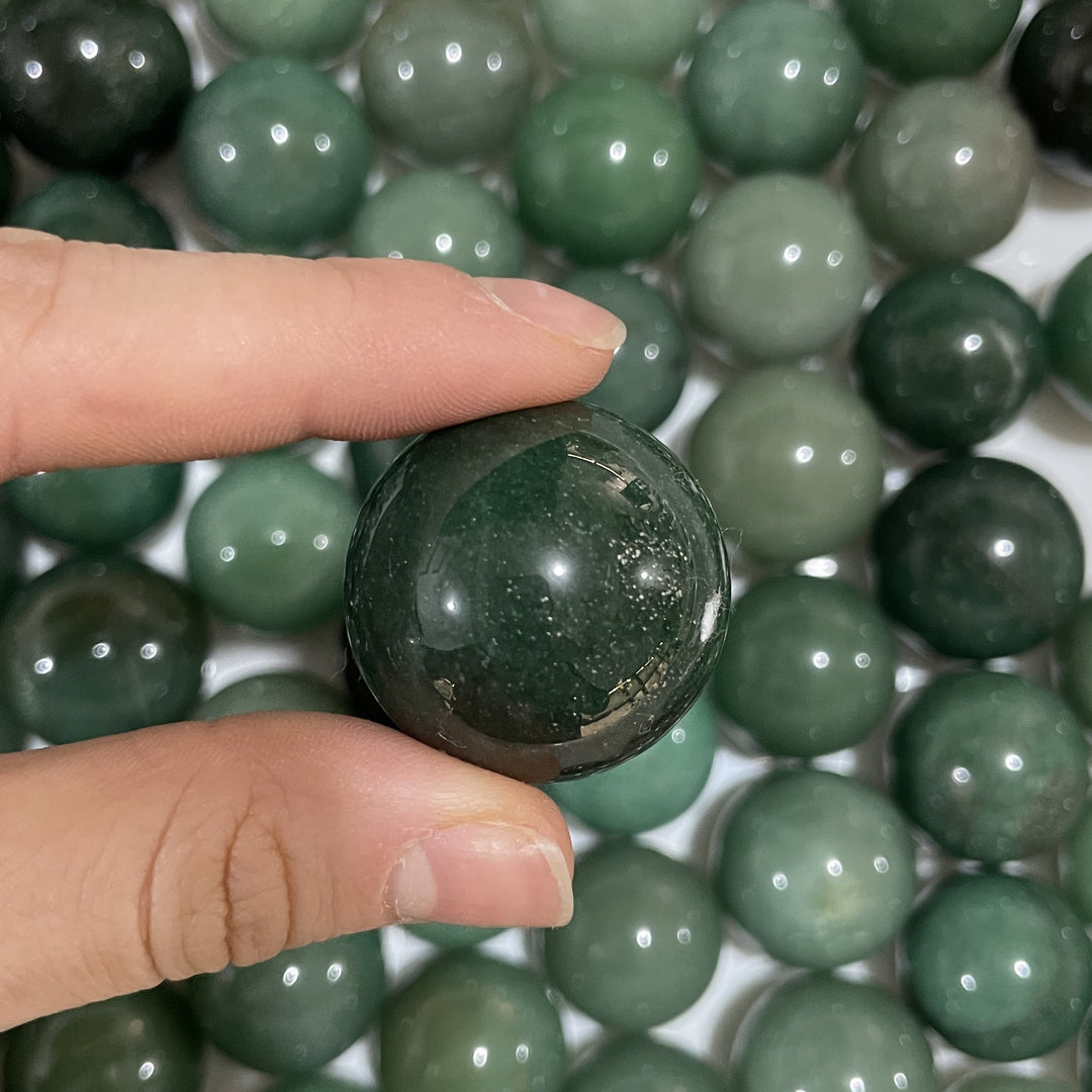 AVENTURINE SPHERES (GREEN QUARTZ) WHOLESALE - Amezoni Crystals Wholesale