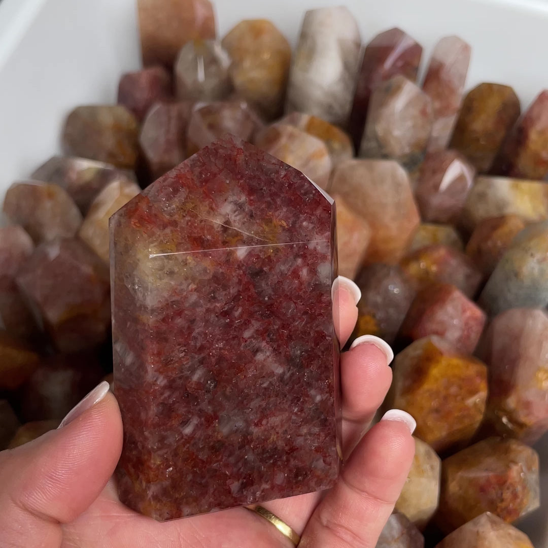 Fire Quartz Towers Points Wholesale - Bulk