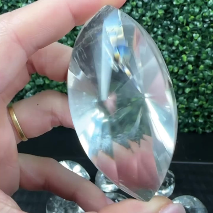 AAA+ Faceted Lemurian Quartz