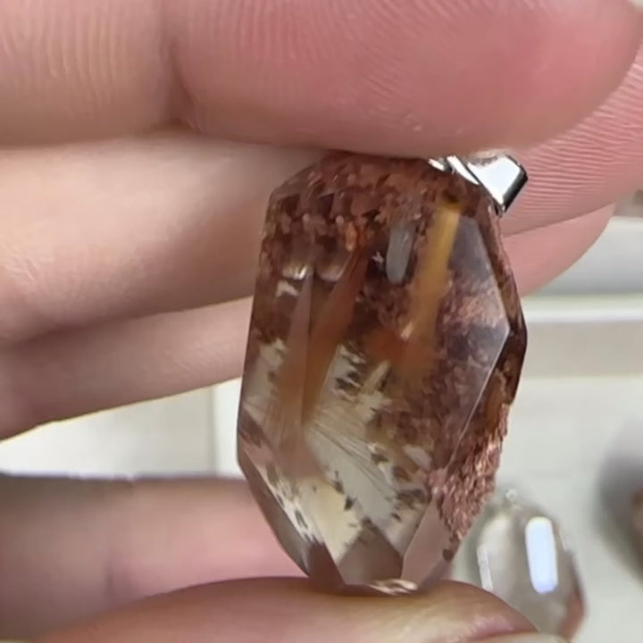 Rutilated Lemurian Pendants Lot