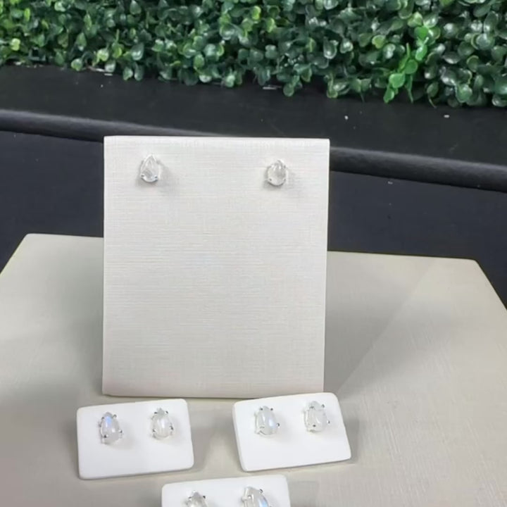 Moon Stone Earrings 925 Silver