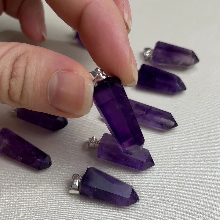 AMETHYST  PENDANT WHOLESALE SET