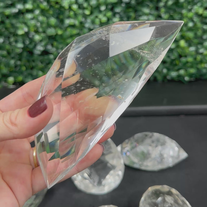 HQ Faceted Lemurian Quartz Lot