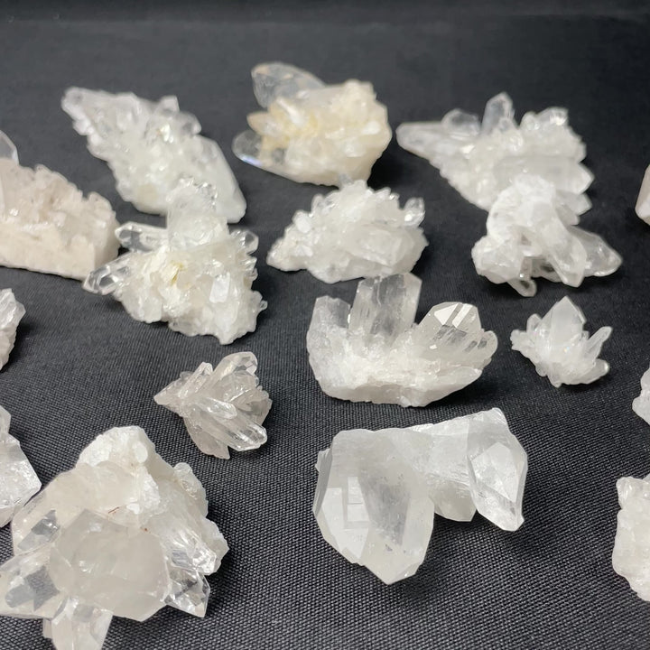 CLEAR QUARTZ CLUSTER - 1kg Lot