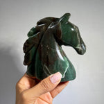 Green Aventurine Horse Carving
