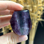 Close-up of Trapiche Amethyst Free Form with visible color and formation