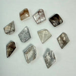 Close-up of Rutile Quartz Free Form - High Quality Rutilated Free Form With Holes with visible color and formation