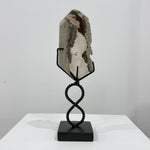 High Quality Smoky Rutilated Garden Quartz Slice
