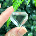 Smoky Quartz Heart - Mini Faceted Hearts for Jewellery - Wholesale shown for scale and natural variation