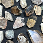 Side view of Garden Quartz Free Form Lot - wholesale showing natural crystal details