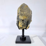 100% Natural Citrine with Tourmaline Inclusion shown for scale and natural variation