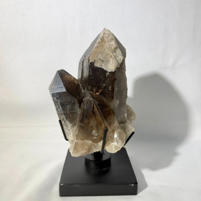 100% Natural Smoky Garden Cluster With Spinning Stand