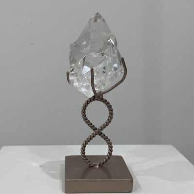 High Quality Faceted Semi Polished Lemurian With Stand
