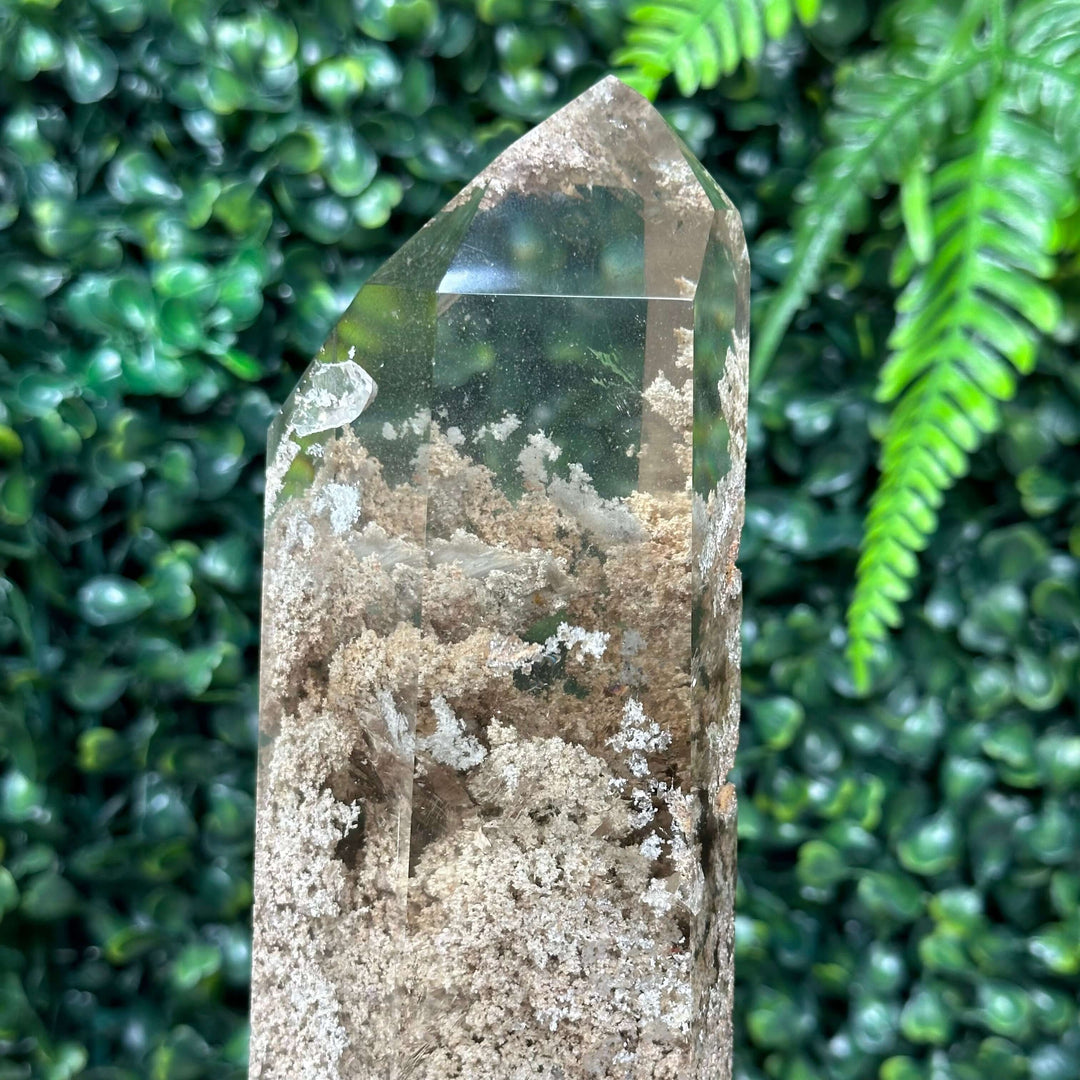 High Quality Garden Quartz Point with stand