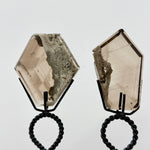 High Quality Smoky Rutilated Garden Quartz Slice