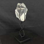 Close-up of Lemurian Quartz Free Form - Phantom Faceted Lemurian Free Form With Stans with visible color and formation