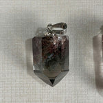 Garden Quartz (Lodolite) Pendants - 10 Pieces Batch shown for scale and natural variation