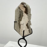 High Quality Smoky Rutilated Garden Quartz Slice