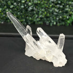 Diamantina Quartz Cluster - 100% Natural Diamantina Laser Cluster from Amezoni Crystals, front view