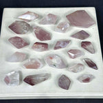 Pink Lithium Free Form Lot from Amezoni Crystals, front view