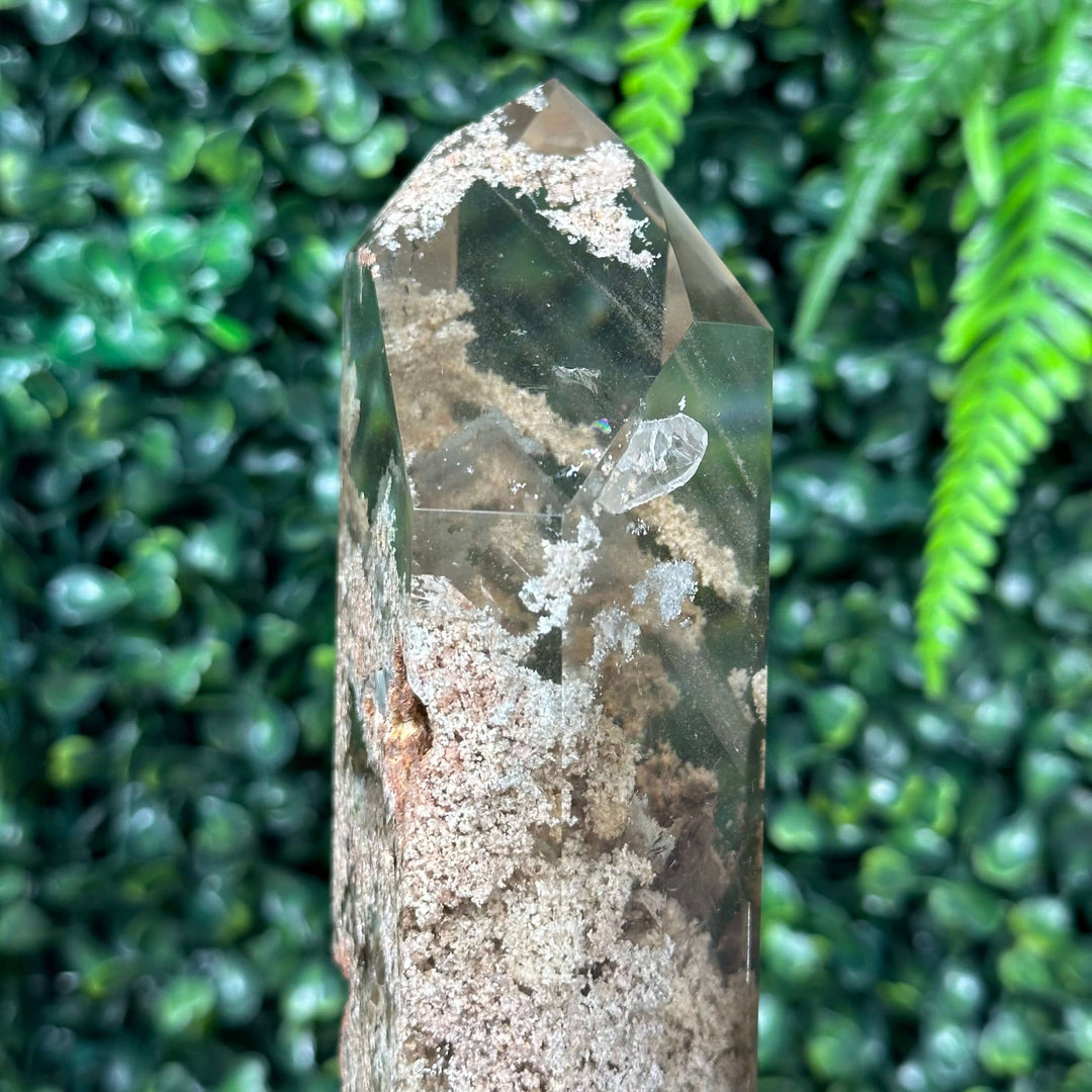 High Quality Garden Quartz Point with stand