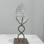 Faceted Lemurian Free Form With Stand