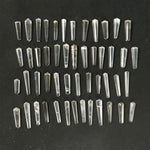 Side view of Clear Quartz Vogel 50 pieces Lot showing natural crystal details