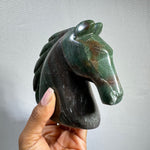 Green Aventurine Horse Carving