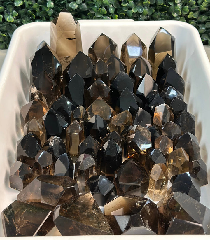 HIGH QUALITY SMOKY QUARTZ TOWERS LOT