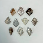 Rutile Quartz Free Form - High Quality Rutilated Free Form With Holes from Amezoni Crystals, front view