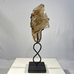 High Quality Smoky Rutile Faceted With Stand